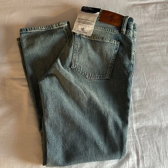 NWT Ralph Lauren Women's Straight Leg Jeans sz 27 (size 4) - Picture 1 of 10